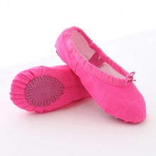 Load image into Gallery viewer, Kids Dance Shoes Soft Canvas High Quality Ballet shoes