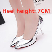 Load image into Gallery viewer, Frauen High Heels Women Fashion Golden Comfortable Slip