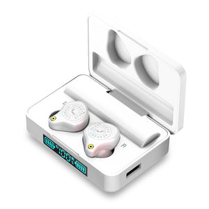 Touch Control Wireless Headphones IPX7 Waterproof Sport Earbuds + 3600mAh Power Bank For All Phone