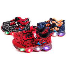 Load image into Gallery viewer, Led Spiderman Kids Shoes for Boys Girls
