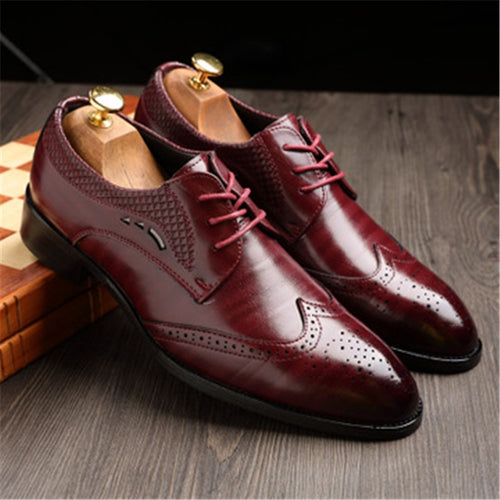 Men's Brogues Wedding Shoes Formal Gents Suit