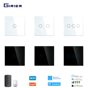 Smart Wifi Touch light Switch No Neutral Wire Remote Smart  with Alexa Google Home EU