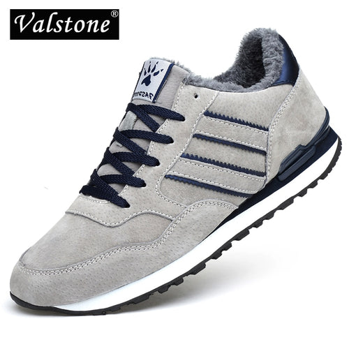 Valstone Men winter Genuine Leather Sneakers 2020 waterproof