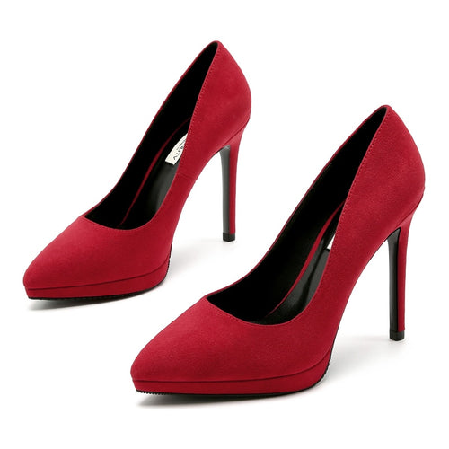 Women Red Wedding Shoes High Heels