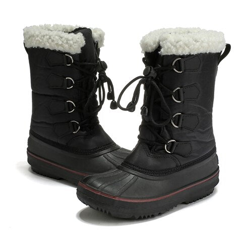 Outdoor Kids Snow Boots Waterproof Fur Insulated Warm Fashion