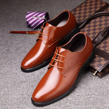 Load image into Gallery viewer, Brand Designer Leather Men&#39;s Dress Shoes
