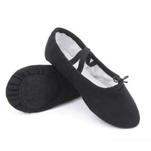 Load image into Gallery viewer, Professional Child Girls Kids Cotton Canvas Soft  Ballet Dance Practice Shoes
