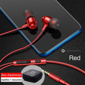 Super Bass Sound Earbud Headphone with Mic for Phones Samsung Xiaomi Iphone Apple ear phone