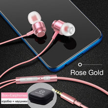 Load image into Gallery viewer, Super Bass Sound Earbud Headphone with Mic for Phones Samsung Xiaomi Iphone Apple ear phone