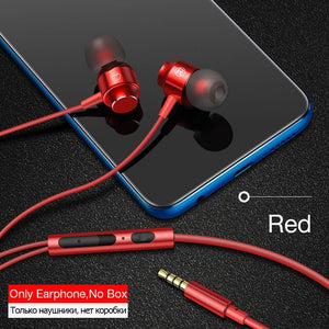 Super Bass Sound Earbud Headphone with Mic for Phones Samsung Xiaomi Iphone Apple ear phone