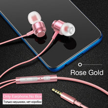 Load image into Gallery viewer, Super Bass Sound Earbud Headphone with Mic for Phones Samsung Xiaomi Iphone Apple ear phone